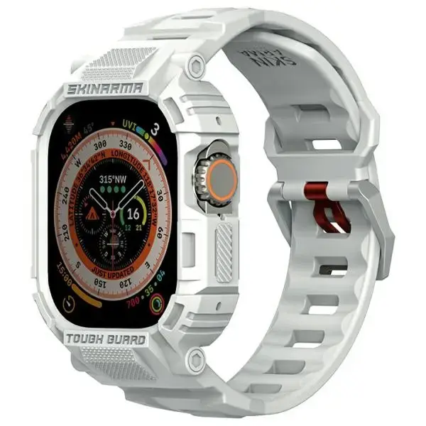 Skinarma Band+Case Mecha 2in1 Apple Watch 49mm light gray