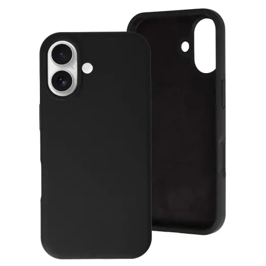 MagColor Pure telefono dėklas su MagSafe palaikymu iPhone 17 juodas