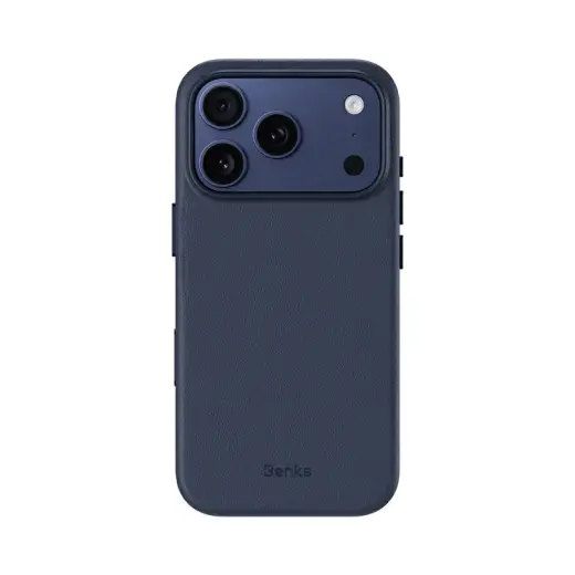 Benks Vita Pro Silicone telefono dėklas iPhone 17 Pro Max mėlynas