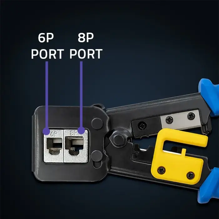 Qoltec Crimping machine for modular joints | 8p 6p