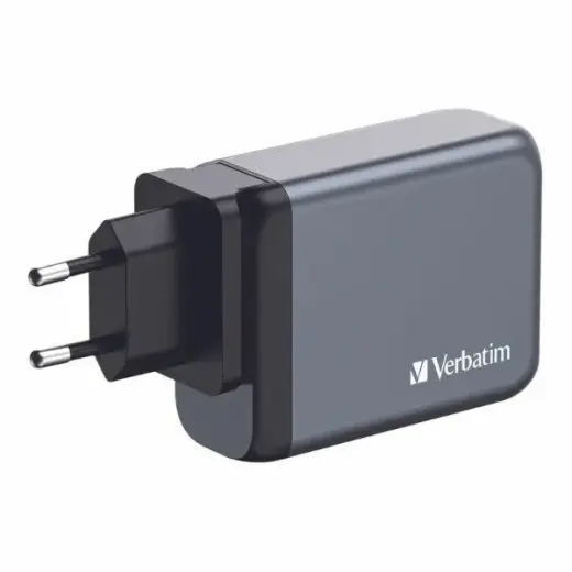 Verbatim GNC-100 зарядное устройство | 100W | GaN | USB-C, USB-A