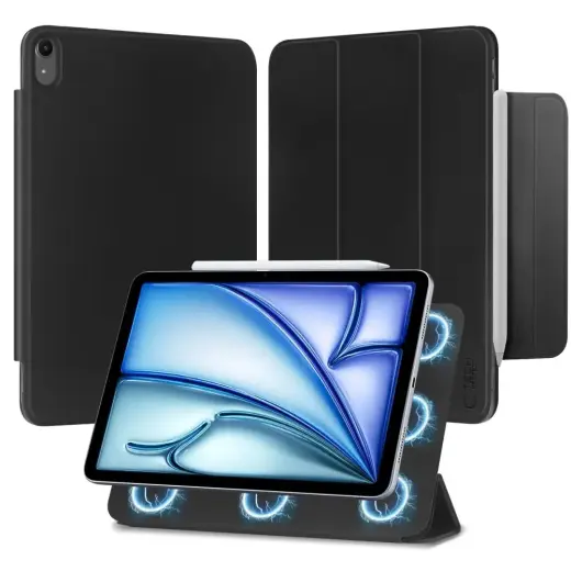 Tech-Protect SmartCase Magnetic for iPad Air 10.9" 2020-2022 | 11" 2024 - black