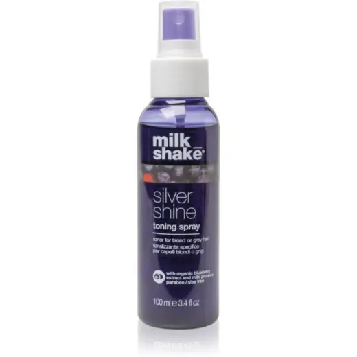 Milk Shake, Silver Shine, Violet Pigments, Hair Toning Spray, Blonde/Gray, 100 ml