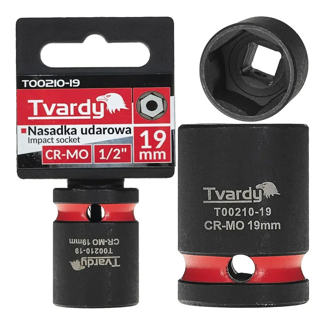Impact Socket 1/2" 6PT 19mm CR-MO
