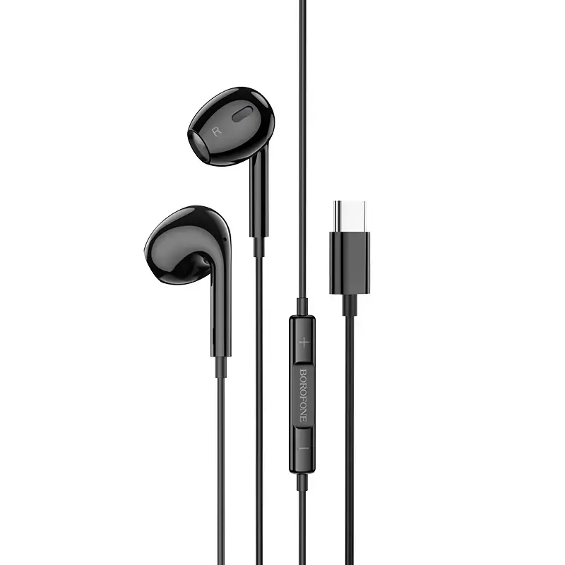 Borofone Earphones BM30 Max Acoustic with Type C plug with microphone (DAC) black
