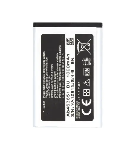 AB463651BE Battery for Samsung Li-Ion 1000mAh (OEM)