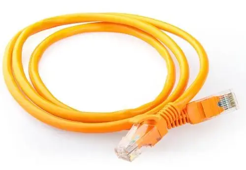 Patch Cord Cat5e UTP 0.5m orange moulded strain relief
