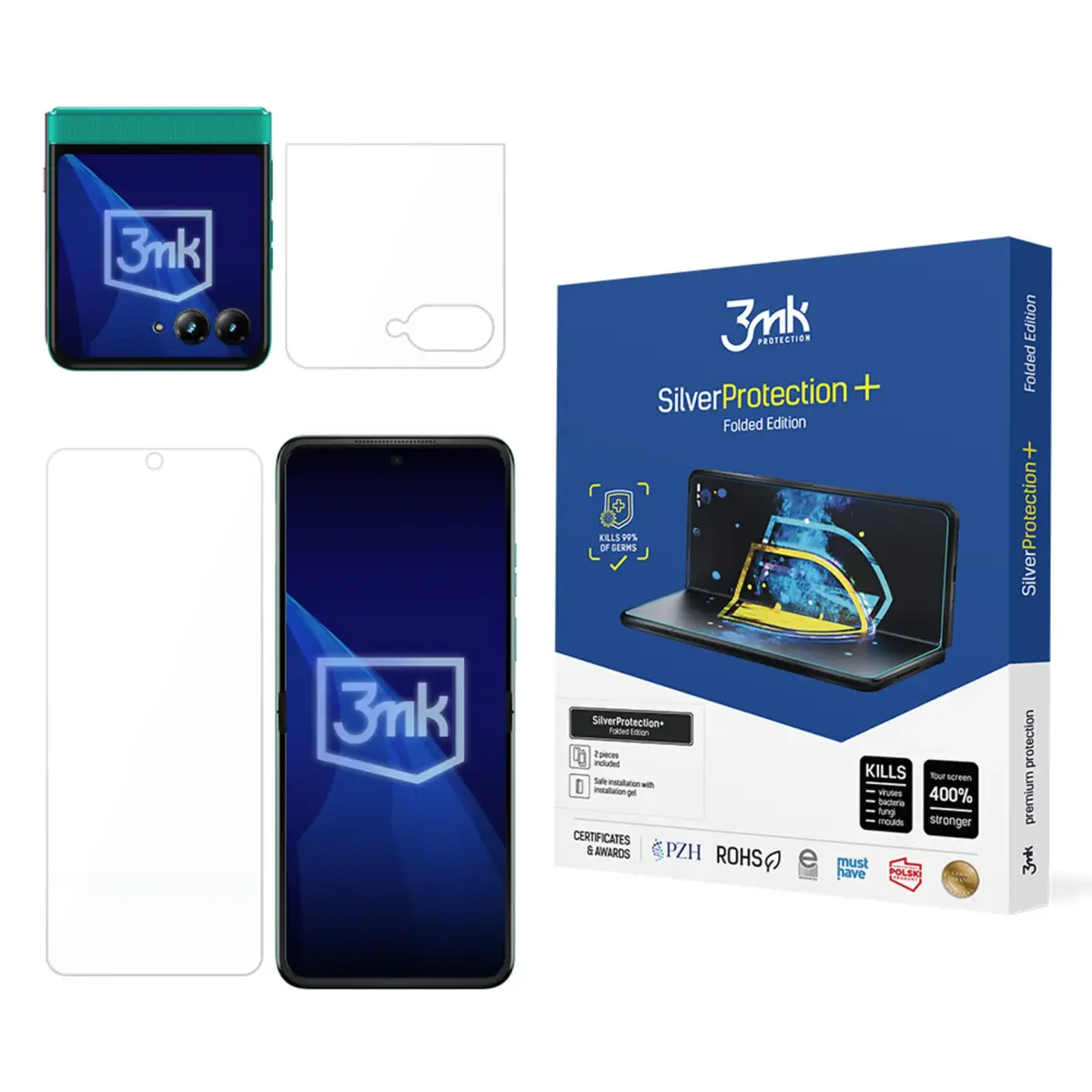 3mk Protection Film antimicrobien 3MK SilverProtection+