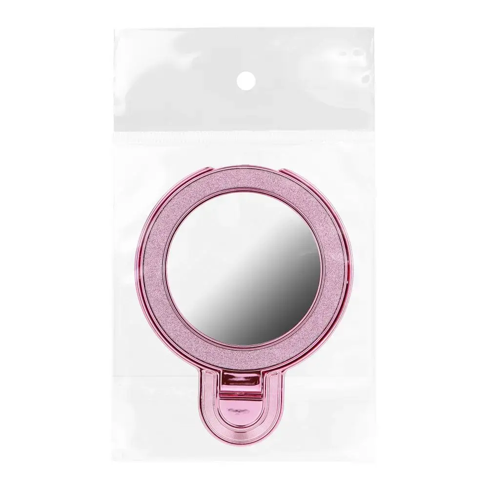 Phone stand CIRCLE MIRROR - stick-on - pink