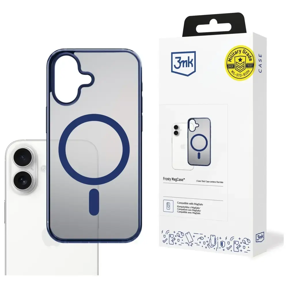 Etui 3MK Frosty MagCase do Apple iPhone   17 niebieski