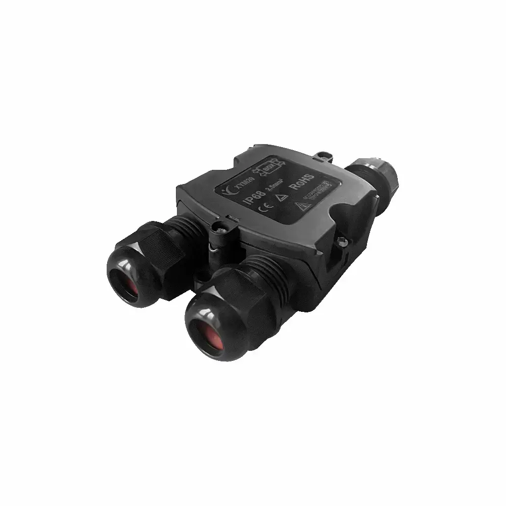 Jungtis hermetiška laidams 3polių, 250V, 16A, 0,5-2,5mm IP68 Eurolight
