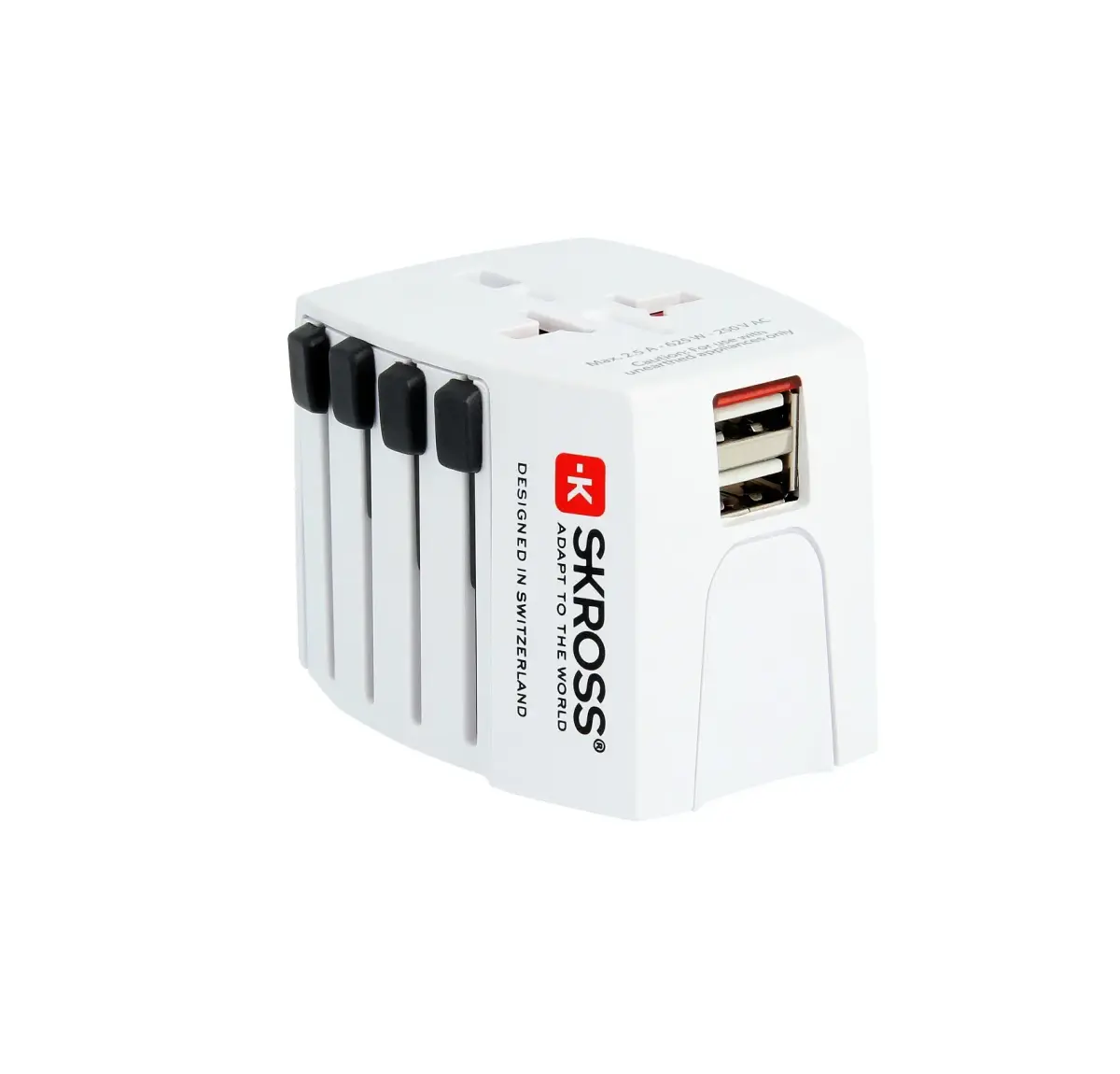 Travel adapter: World to Europe 250V