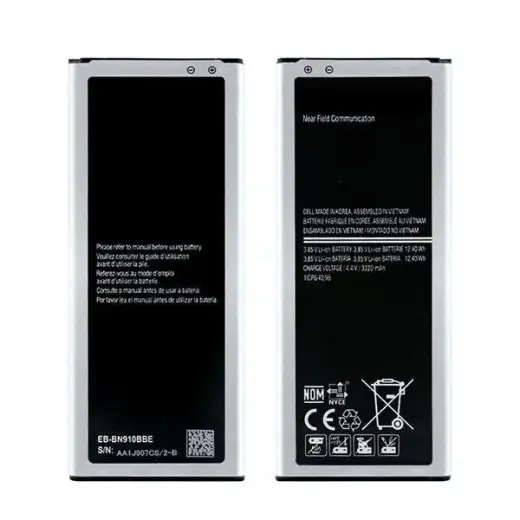 Samsung Replacement EB-BN910BBE Battery Samsung N910 Note 4 3220 mAh (NO LOGO)