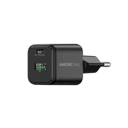 Amazing Thing Wall charger Explorer Pro EUEP33W - USB + Type C - PD 33W 3A black