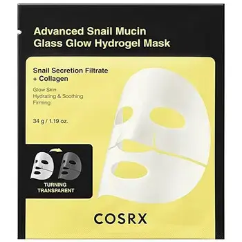 COSRX Glass Glow Hydrogel Mask - Hydratační pleťová maska 34.0g