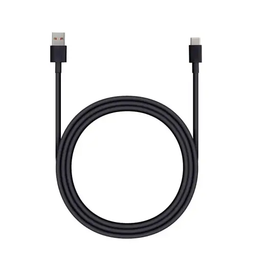 HD2 datu pārraides un uzlādes vads | USB-A uz USB-C | 10W | 1m | melns