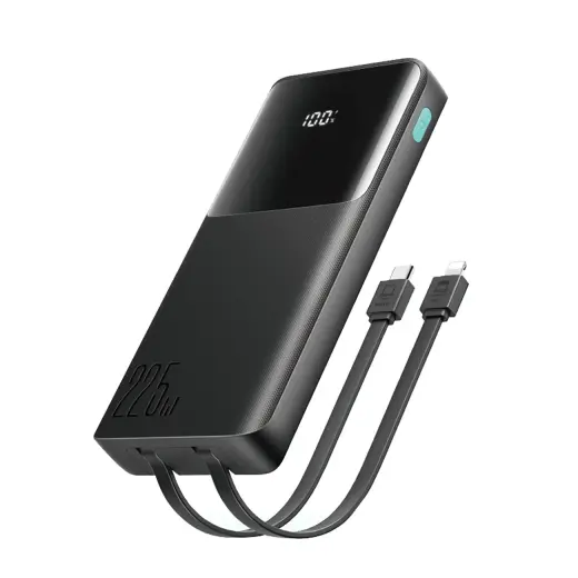 Joyroom JR-PBF19 išorinė baterija (powerbank) | 10 000 mAh | 22.5W | USB-C, Lightning | juodas