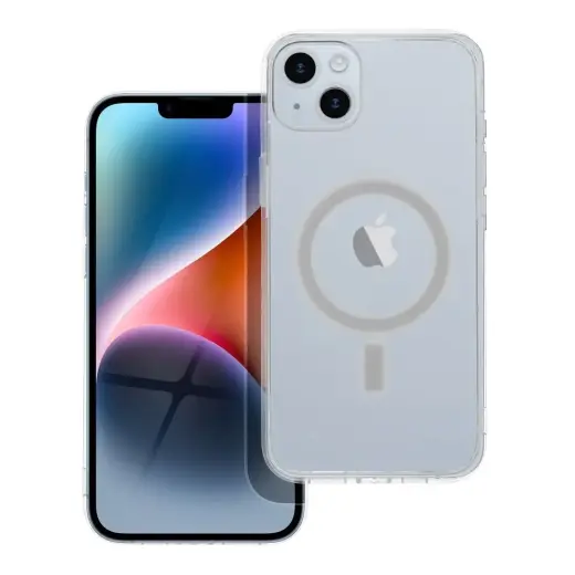 Clear Mag telefono dėklas su MagSafe palaikymu iPhone 14 Plus skaidrus
