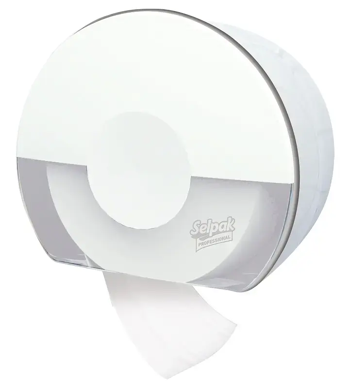 SELPAK Toilet paper holder, white, gab