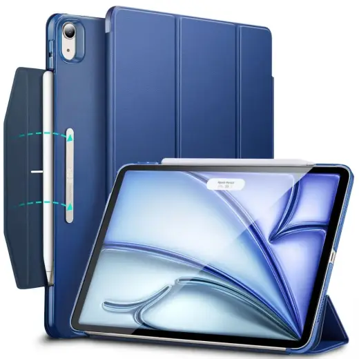 ESR Ascend Trifold case for iPad Air 10.9'' 4|5 2020-2022 | 11.6'' 2024 - dark blue