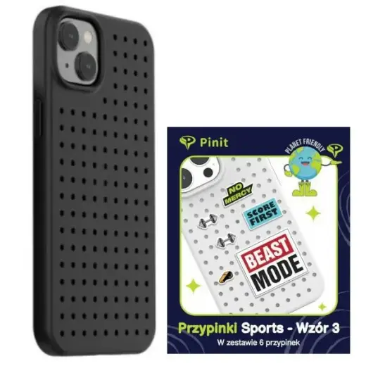 Pinit Dynamic + Sports Pin maciņš telefonam iPhone 14 | iPhone 15 | iPhone 13 melns