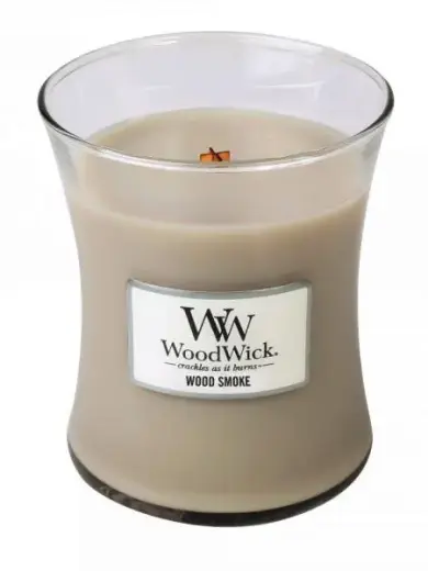 WoodWick Wood Smoke scented candle with wooden wick 275 g