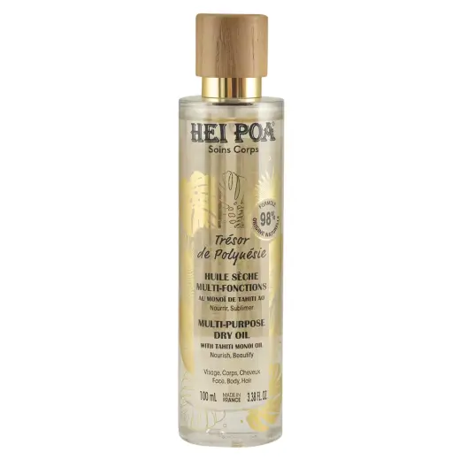 Hei Poa, Tresor De Polynesie, Monoi Oil, Nourishing, Dry Body Oil, 100 ml