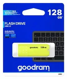 GOODRAM UME2 Pendrive - 128GB USB 2.0 YELLOW