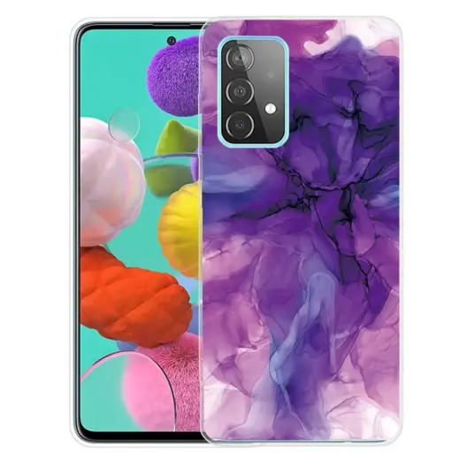 Fusion marble silikona aizsargapvalks Samsung A526 | A525 Galaxy A52 5G | A52 (dizains l)