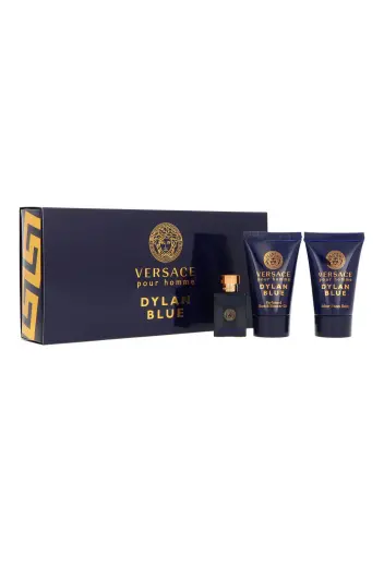 Set Versace Dylan Blue Pour Homme Edt 5ml + Shower Gel 25ml + After Shave Balm 25ml