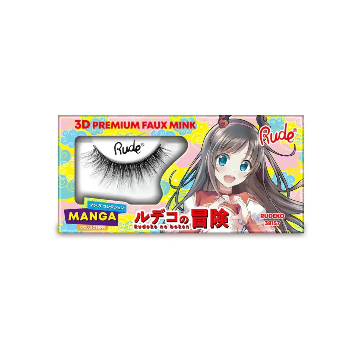 Rude Cosmetics, Chibi Manga Faux Mink - Rudeko, False Eyelashes