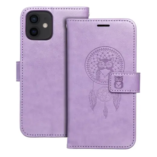 MEZZO dreamcatcher knyginio tipo telefono dėklas iPhone 12 | iPhone 12 Pro violetinis
