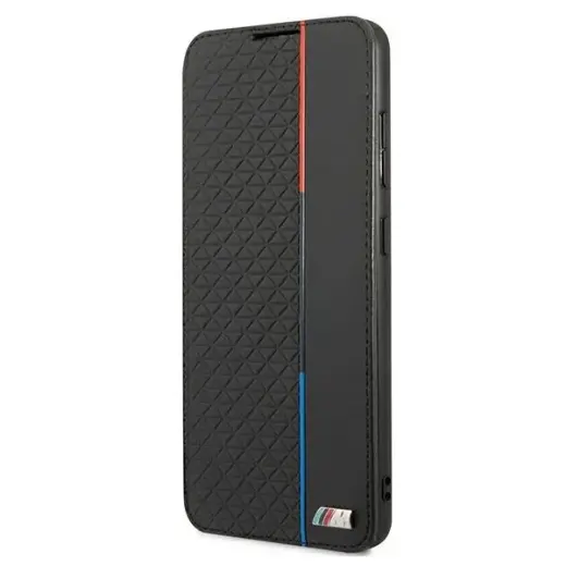 Etui BMW BMBKS21FETRTBK S21 FE G990 czarny|black bookcase M Collection Triangles
