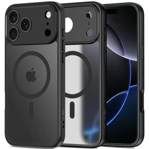 TECH-PROTECT BASICMAG phone case with MagSafe support for iPhone 17 Pro Max matte black
