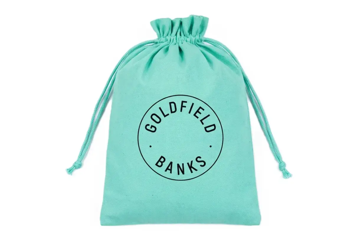 Goldfield  AND  Banks GREEN COTTON POUCH
