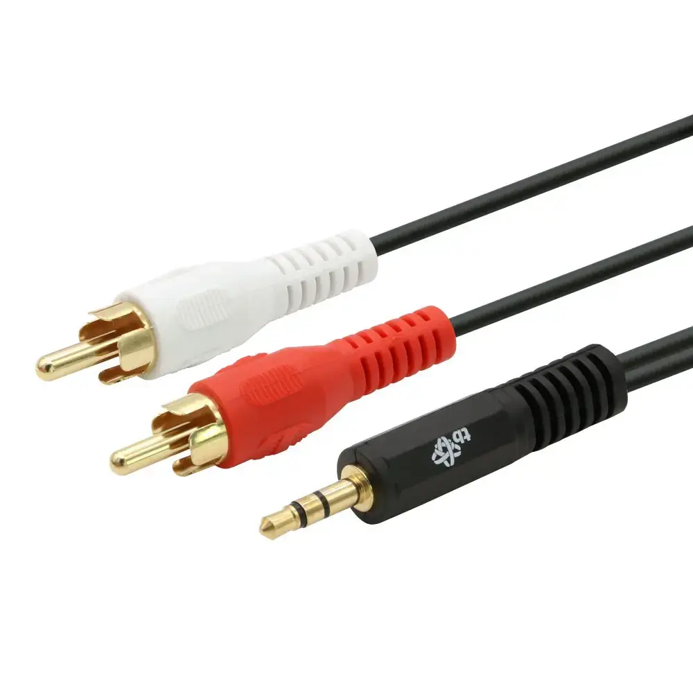 Cable 3,5mm MiniJack -2x RCA M|M 2,5m