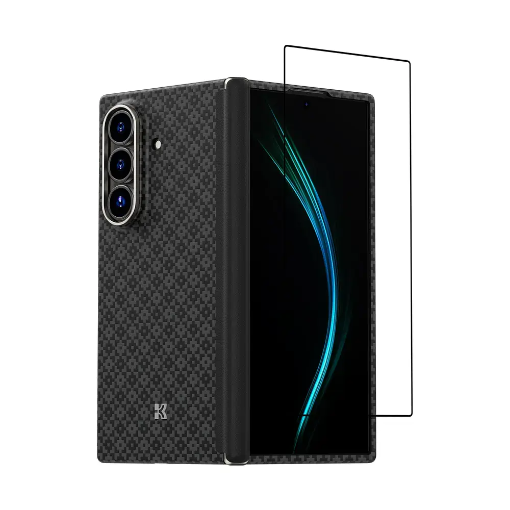 Benks Combo Armor Grid Axis Kevlar for Samsung Galaxy Z Fold 7 - set of back case + front cover + corning glass