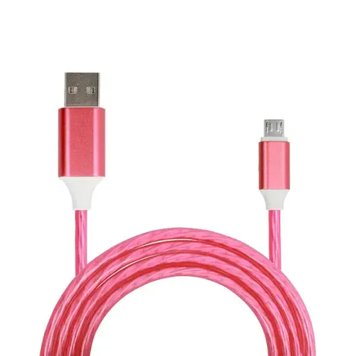Cable Flow data transfer and charging cable | USB-A to Micro USB | 12W | 1m | red
