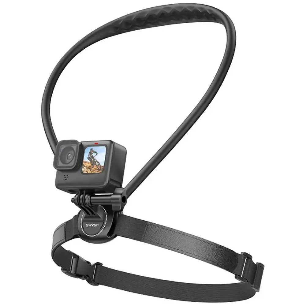 Neck Mount for sport camera USAMS JoyGo Joy01 black