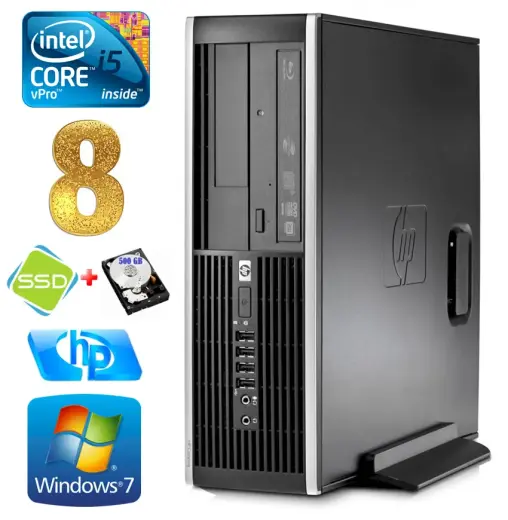 HP 8100 Elite SFF i5-650 8GB 120SSD+500GB DVD WIN7Pro [refurbished]