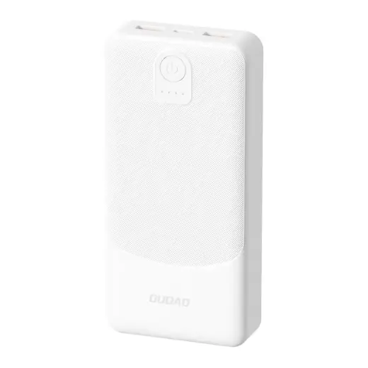Dudao K10Pro ārējais akumulators (powerbank) | 20000 mAh | 10W | USB-A, USB-C | balts