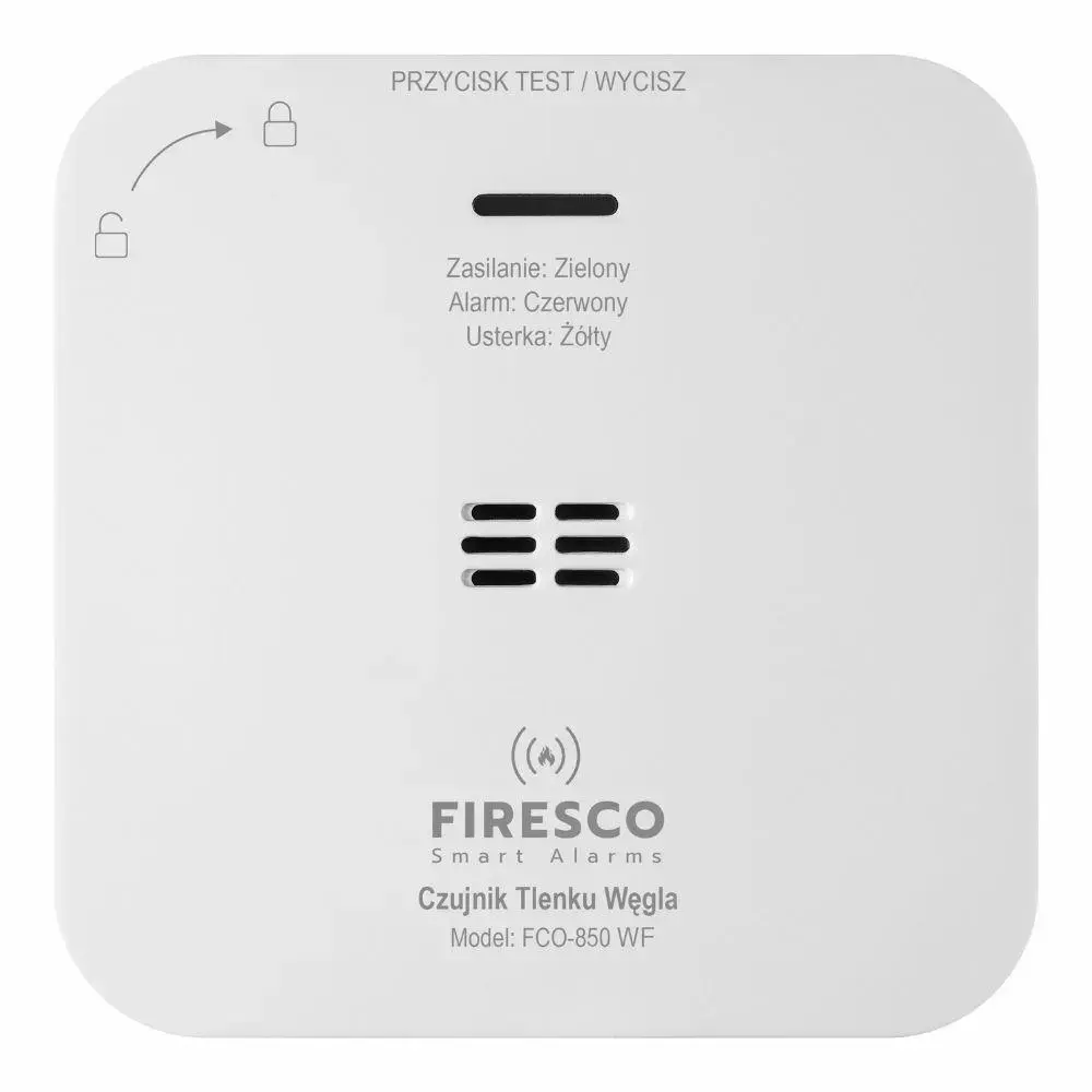 Firesco FCO-850 WF Wi-Fi Carbon Monoxide Detector Tuya Smart Life