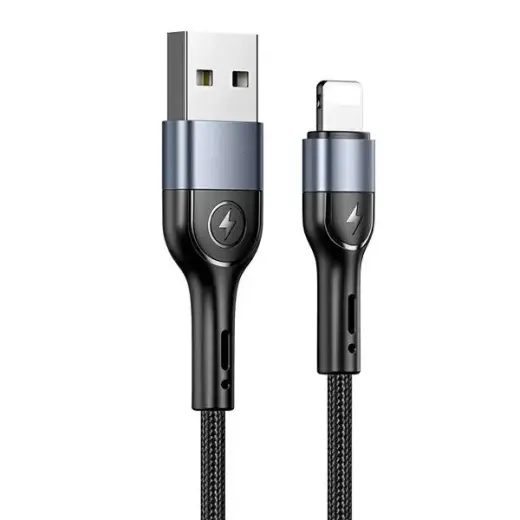 USAMS U55 SJ448 data transfer and charging cable | USB-A to Lightning | 10W | 1m | black