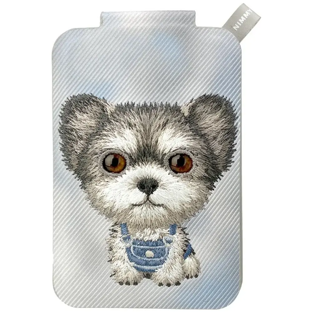Magnetic phone wallet stand  Nimmy New Big-Eye Cute Pets 2.0 Dog grey