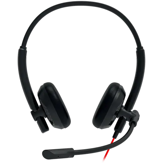 CANYON PC headset HS-07 PC Mic 3.5/USB Flat 2.8m Black