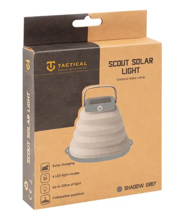 Tactical Scout saules lampa IP67 | salokāma | 500mAh | 6000K