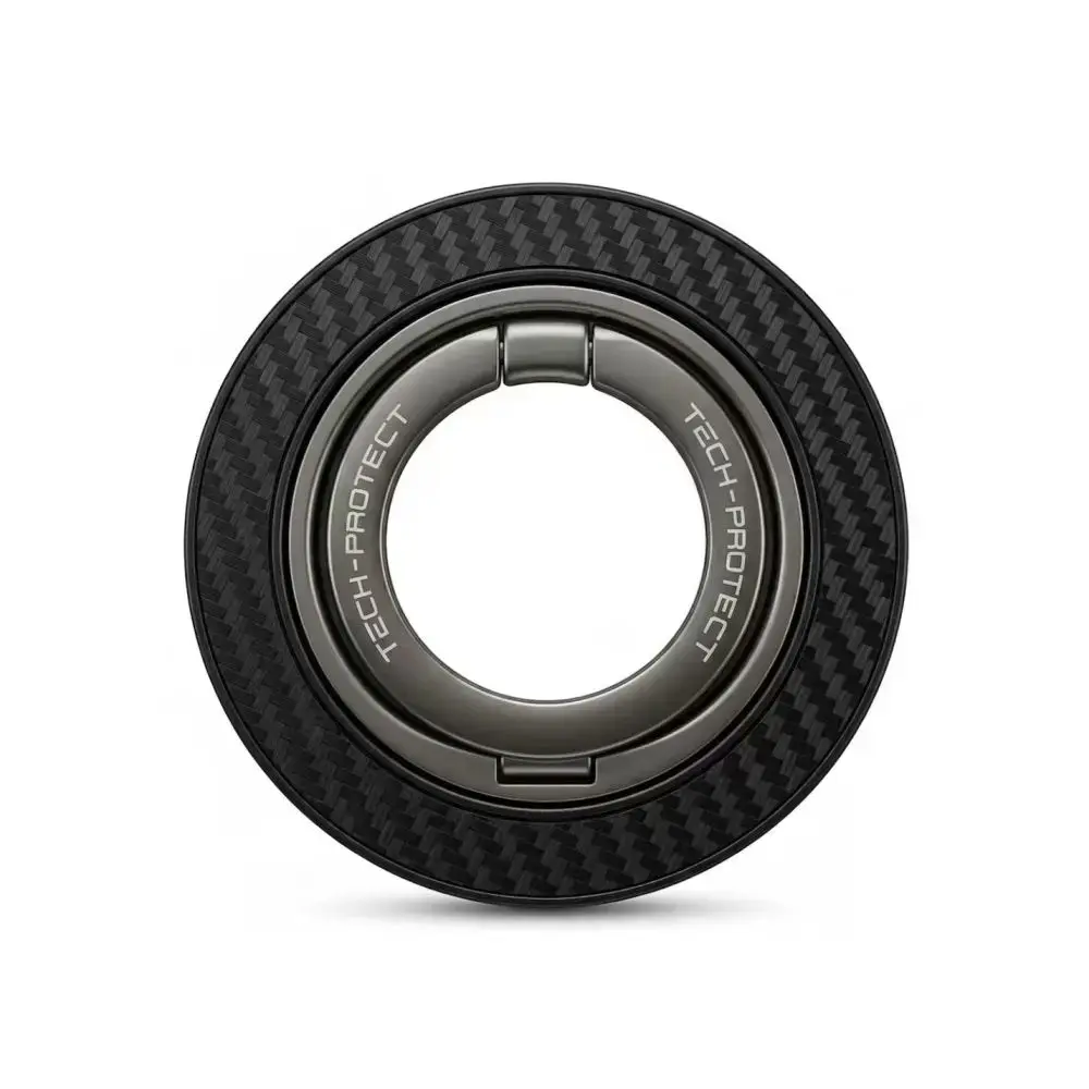 TECH-PROTECT MMR800 MAGNETIC MAGSAFE PHONE RING CARBON BLACK