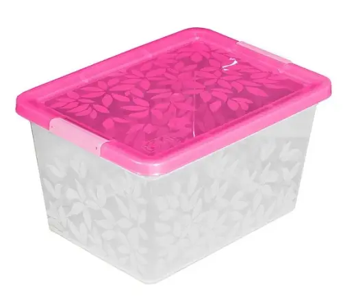 Storage box Jasmine with lid 13L