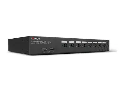 Lindy - KVM | audio switch - 8 ports - rack-mountable