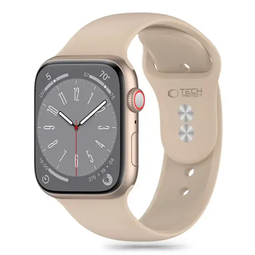 Tech-Protect išmaniojo laikrodžio dirželis Apple Watch 4/5/6/7/8/9/SE/Ultra (42/44/45/49 mm) | silikoninis | rudas